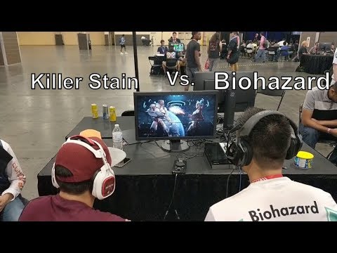 EVO 2018: Killer Stain (Cyborg) vs Biohazard (Harley Quinn)- Injustice 2 Pro Series
