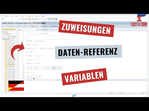 Zuweisungen mit Datenreferenzvariablen und Feldsymbolen in ABAP [deutsch]