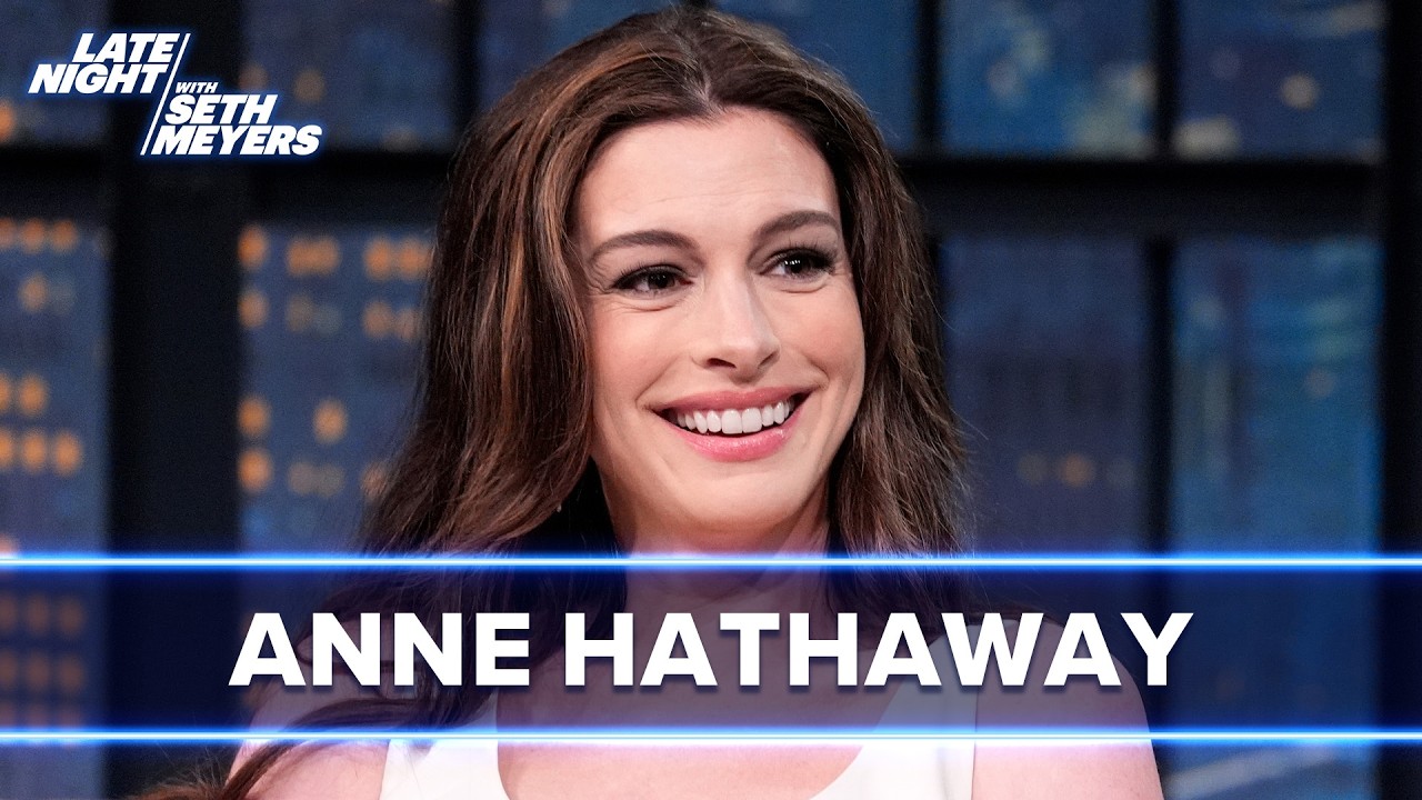 Anne Hathaway on Expecting Baby Number 3, Starring in The Odyssey and the Knicks' Historic Win - YouTube
