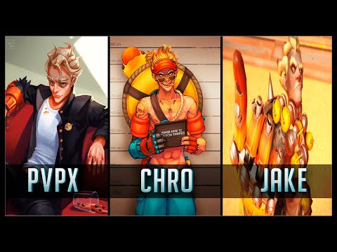 CHRO vs JAKE vs PVPX - Gods of JUNKRAT 😱 | Overwatch Moments