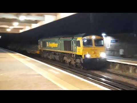 Freightliner 66593 Mersey Multimodal Gateway Loco Passing Herne Bay / Track Wagon Engineers 11/3/23