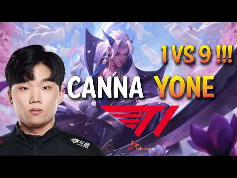 1vs9 - Canna plays YONE!! - KR LOL CHALLENGER