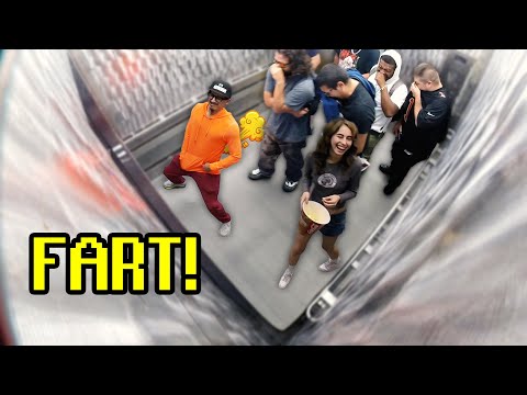 Funny FART Pranks! Elevator Farting!