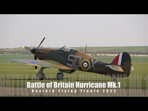 Battle of Britain Hurricane - 501 County of Gloucester Squadron - Duxford Flying Finale 2022