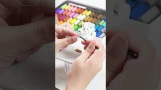【粘土】ミニチュアのチョコケーキ🍫【ミニチュアフード】#shorts #miniature #polymerclay #ハンドメイド　#粘土