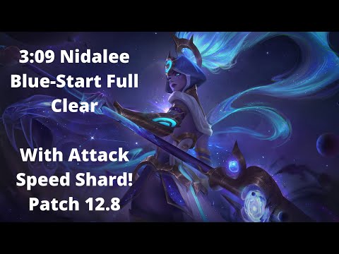 (Patch 12.6+) Nidalee Buffs! 3:09 Nidalee Blue-Start Full Clear (AS Shard)