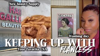 Vlog| “NO LEMON PEPPER? Laundromat Run•5hour CNA SHIFT I HAD TO GOOOO