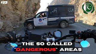 Pakistani Police on my back! Ride with me in the so called "DANGEROUS" area of Pakistan