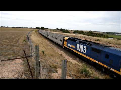 Pacific National with locomotive 8183 with AK Track Recording Cars 11th February 2021