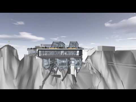 Neubau Seilbahn Zugspitze - die neue Bergstation