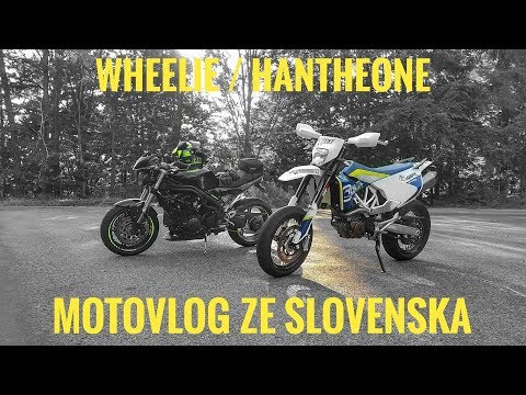 MOTOVLOG ze SLOVENSKA #16 - Wheelie / HanTheOne / Nádherné zatáčky