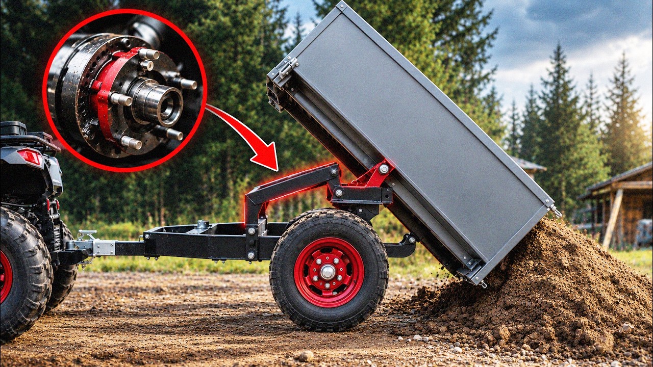 I’m making a self‑tipping trailer with a mechanism made from old car hubs! NOT LIKE OTHERS