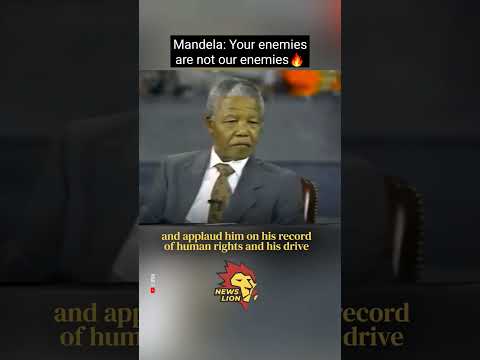 Your enemies are not out enemies! Nelson #Mandela’s timeless riposte to a loaded question on US TV🔥
