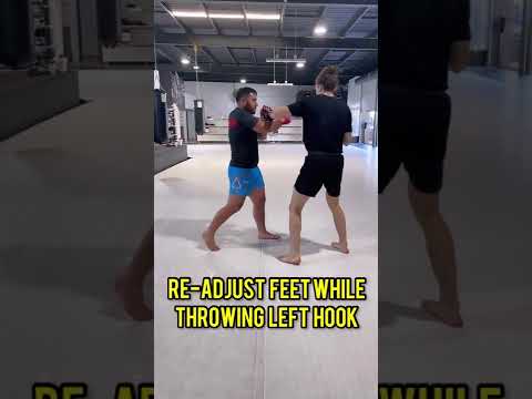 Left hook footwork for MMA