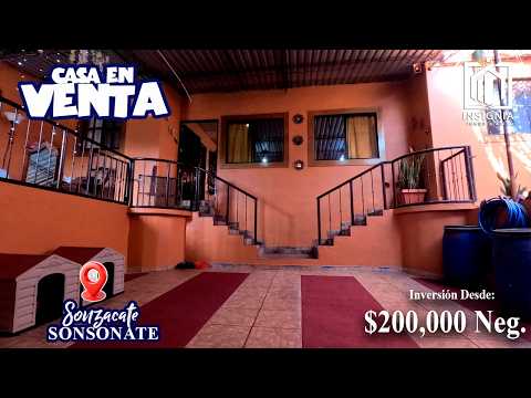 🏡𝗖𝗮𝘀𝗮 𝗲𝗻 𝗭𝗼𝗻𝗮 𝗣𝗿𝗶𝘃𝗮𝗱𝗮 𝗦𝗼𝗻𝘇𝗮𝗰𝗮𝘁𝗲, 𝗦𝗼𝗻𝘀𝗼𝗻𝗮𝘁𝗲, 𝗘𝗹 𝗦𝗮𝗹𝘃𝗮𝗱𝗼𝗿 𝗲𝗻 𝗩𝗲𝗻𝘁𝗮 $𝟮𝟬𝟬,𝟬𝟬𝟬