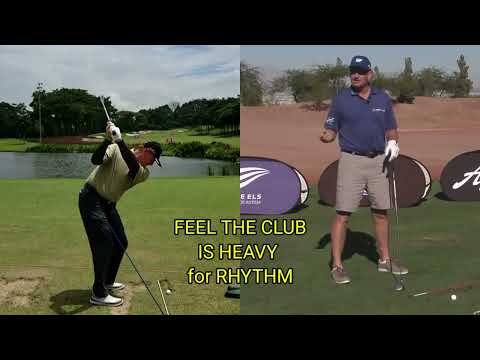 Ernie Els DownSwing | Feel The Club is Heavy For Smooth Rhythm