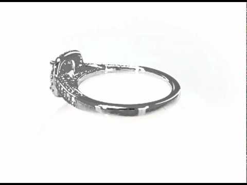 Ladies Antique-Looking Sylvie Diamond Engagement Ring