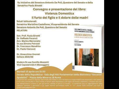 Violenza domestica<br>Il furto del figlio ed il dolore delle madri