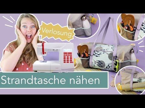 Große Strandtasche nähen & Nähmaschinen Verlosung!