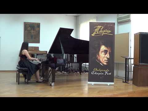 BELGRADE CHOPIN FEST 2019 - Review of piano talents - Vukovic Iva