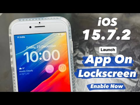 iOS 15.7.2 New Hidden Feature - Launch iPhone Apps from Lockscreen