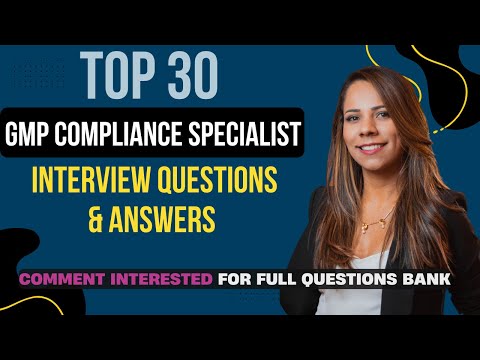Top 30 GMP Compliance Specialist Interview Questions & Answers ✅ | Get Hired in Pharma QA/QC!