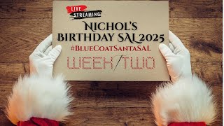 Blue Coat Santa Stitch Along | Week 2