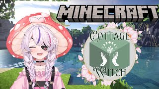 【MINECRAFT COTTAGE WITCH】Building a Shrine Like Area!!【Maria Marionette | NIJISANJI EN】