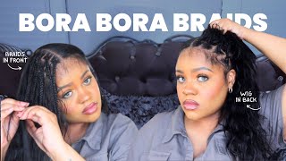 BOHO KNOTLESS BRAIDS + HALF WIG | Flawless Britny