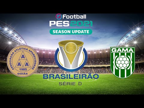 APARECIDENSE X GAMA - BRASILEIRÃO SÉRIE D - 13ª RODADA 28/08/21 [PES 2021]