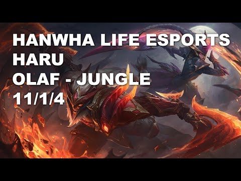 Hanwha Life Esports Haru Jungle Olaf vs Evelynn - KR Grandmaster Patch 10.8