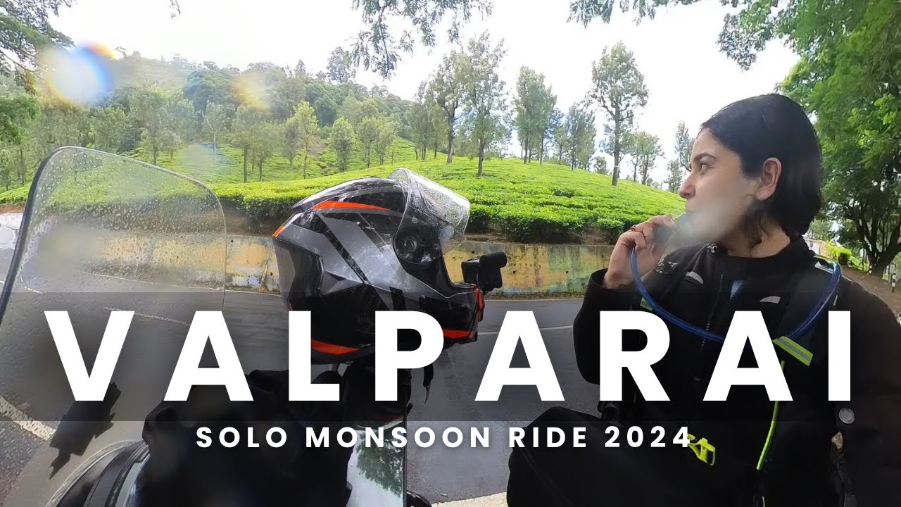 Solo Monsoon ride to VALPARAI 2024 #ridergirl #motovlog #solo #monsoon