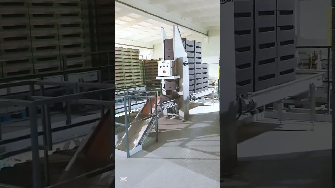 HTECH ZKA ládaadagoló rendszer – automatikus dobozadagoló élelmiszeripari üzemekhez