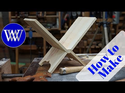 How to Make an Andre Roubo Roy Underhill Folding Book Stand