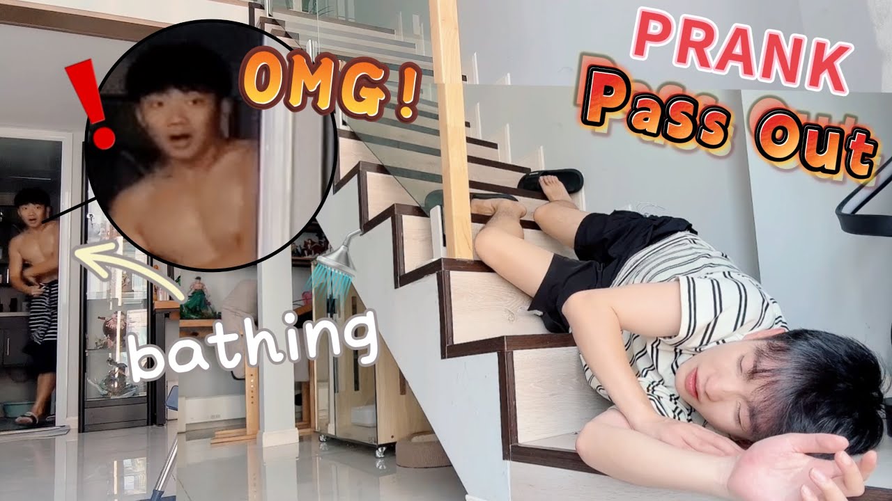 I Fell Down The Stairs While My Boyfriend Was Taking A Shower😱! How would he react?! Couple Prank