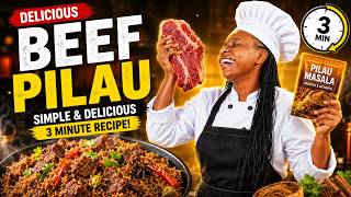 🔥 3-Minute Beef Pilau That Anyone Can Make | Cheap, Easy & Delicious!