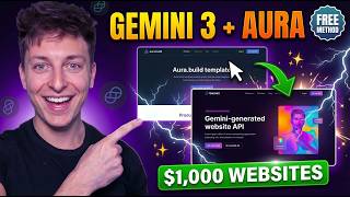 Gemini 3 + Aura: Build a Pro Website in 10 Minutes (Crazy Fast)