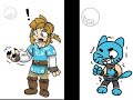 Wolf Link Comparing Werecat Gumball Transformation Muscle Growth