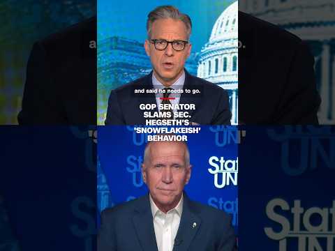 GOP senator slams Sec. Hegseth's 'snowflakeish' behavior