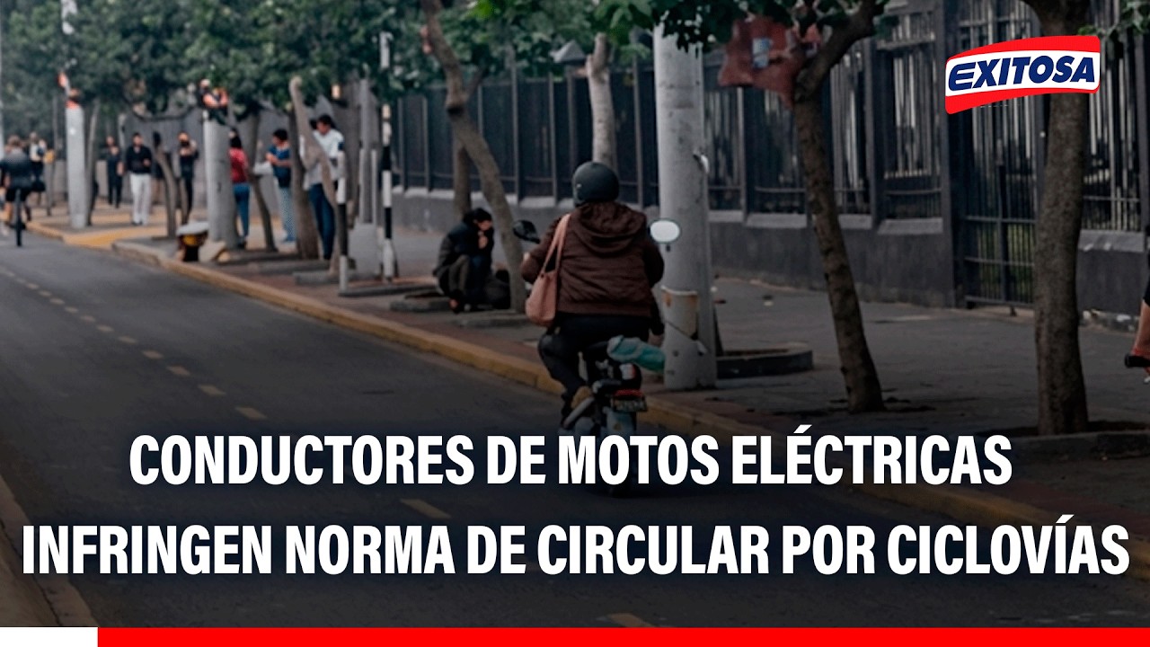 🔴🔵 Conductores de motos eléctricas siguen circulando por ciclovías pese a norma que lo prohíbe
