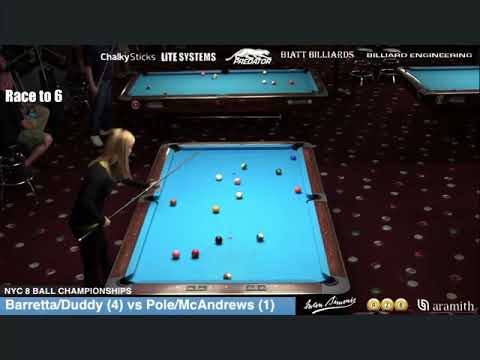 Pool Pro’s Jennifer Barretta & Emily Duddy Compete in the 2019 NYC 8 Ball Scotch Championships