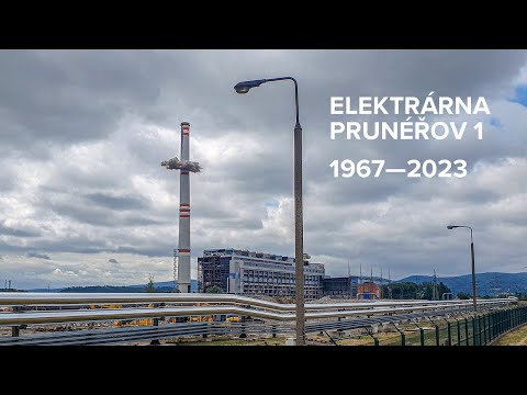 Elektrárna Prunéřov - odstřel komínu