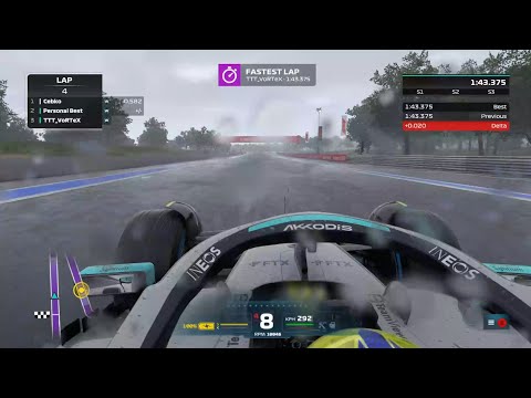F1 22 France Circuit Paul Ricard Wet Time Trial Hot Lap + Setup (1:43.375)