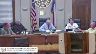 Kerr County Commissioners' Court Agenda, March 9, 2026