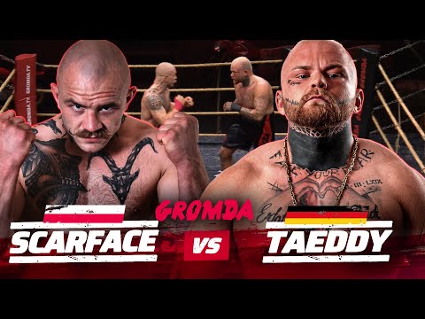 POLSKA vs NIEMCY na gołe pięści. Brutalny i krwawy nokaut. SCARFACE vs TAEDDY I CAŁA WALKA
