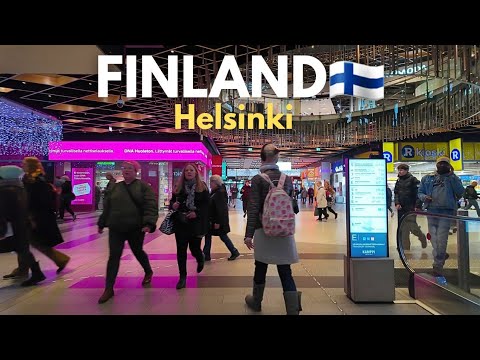 This is Helsinki FINLAND 🇫🇮 Popular KAMPPI Shopping Mall in Capital City of Nordic Europe 2025