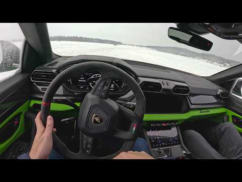 2026 Lamborghini Revuelto, Urus SE, and Temerario at Esperienza Neve - POV Ice Drive