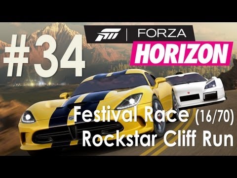 Forza Horizon - Walkthrough Part 34 - Festival Race (16/70) - Rockstar Cliff Run