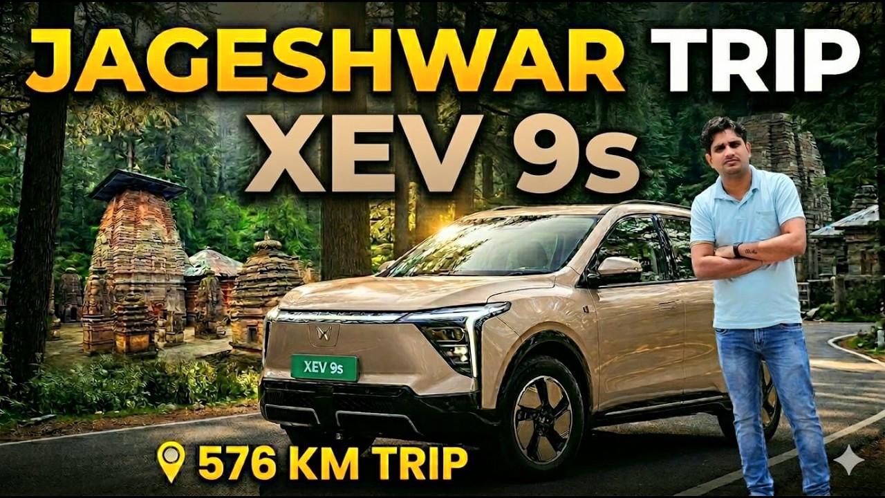 😱 576 KM Mahindra XEV 9s ⚡ to Jageshwar Dham ⛰️🔋Real World Range Test | Hill Station Drive
