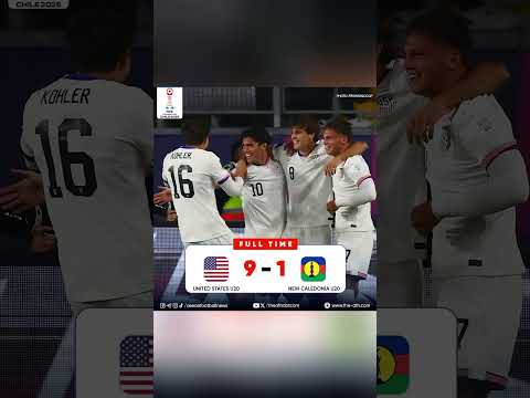USA defeated New Caledonia at the 12th game of FIFA U20 World Cup 2025 #u20 #fifaworldcup #football